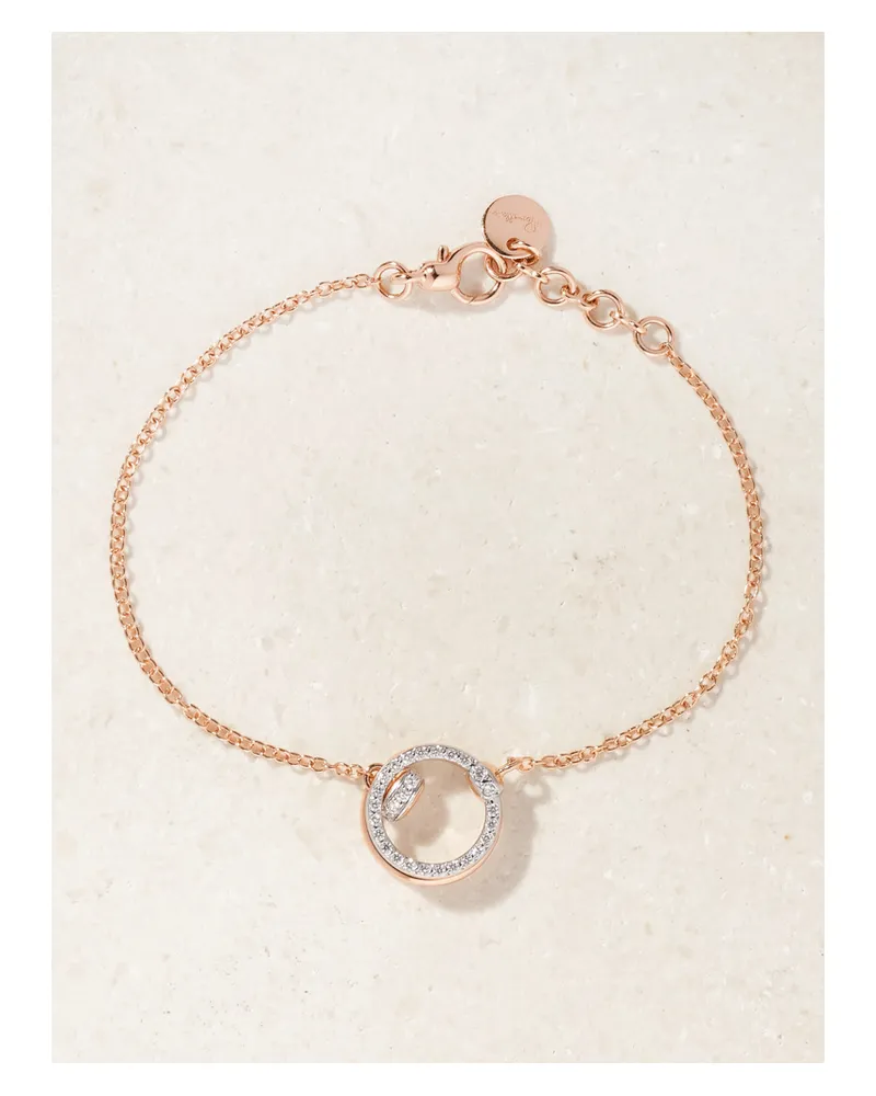 Pomellato Together Armreif Aus Rhodiniertem 18 Karat Roségold Mit Diamanten Gold