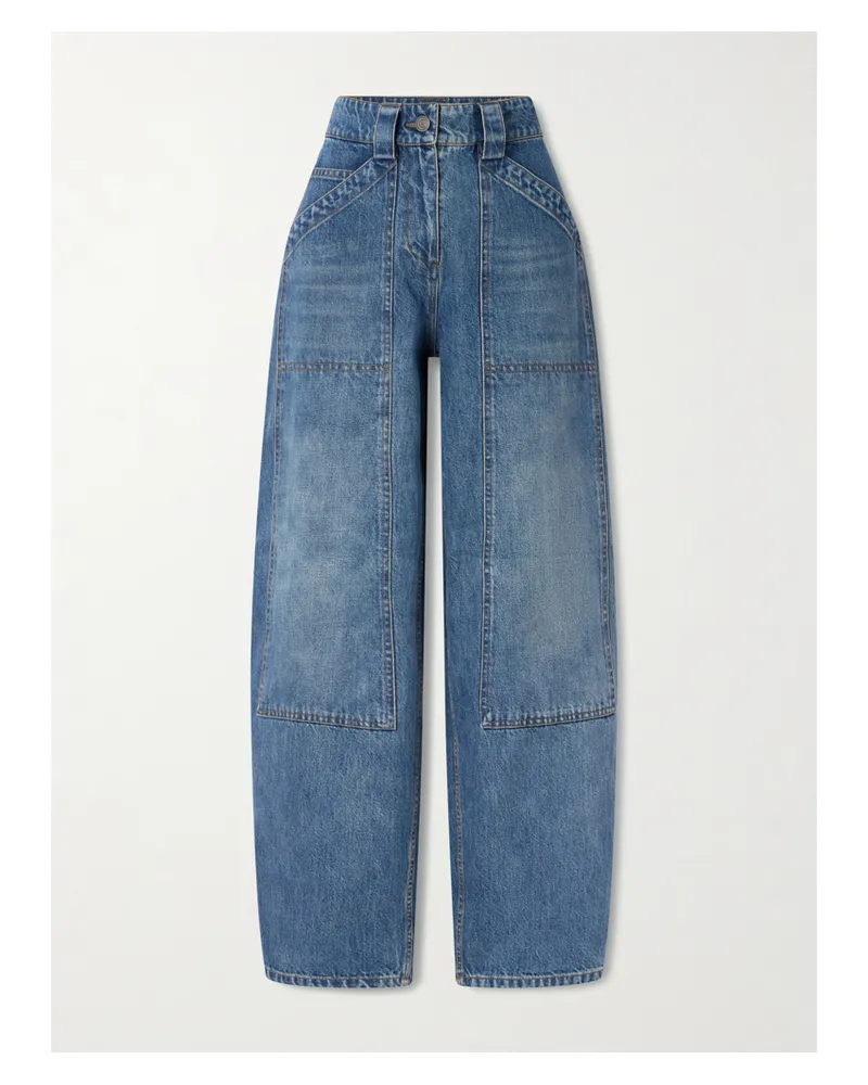 Co Halbhohe Barrel-jeans - Blau Blau