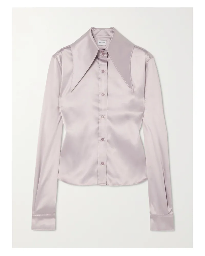 16ARLINGTON Ione Hemd Aus Satin - Pink Pink