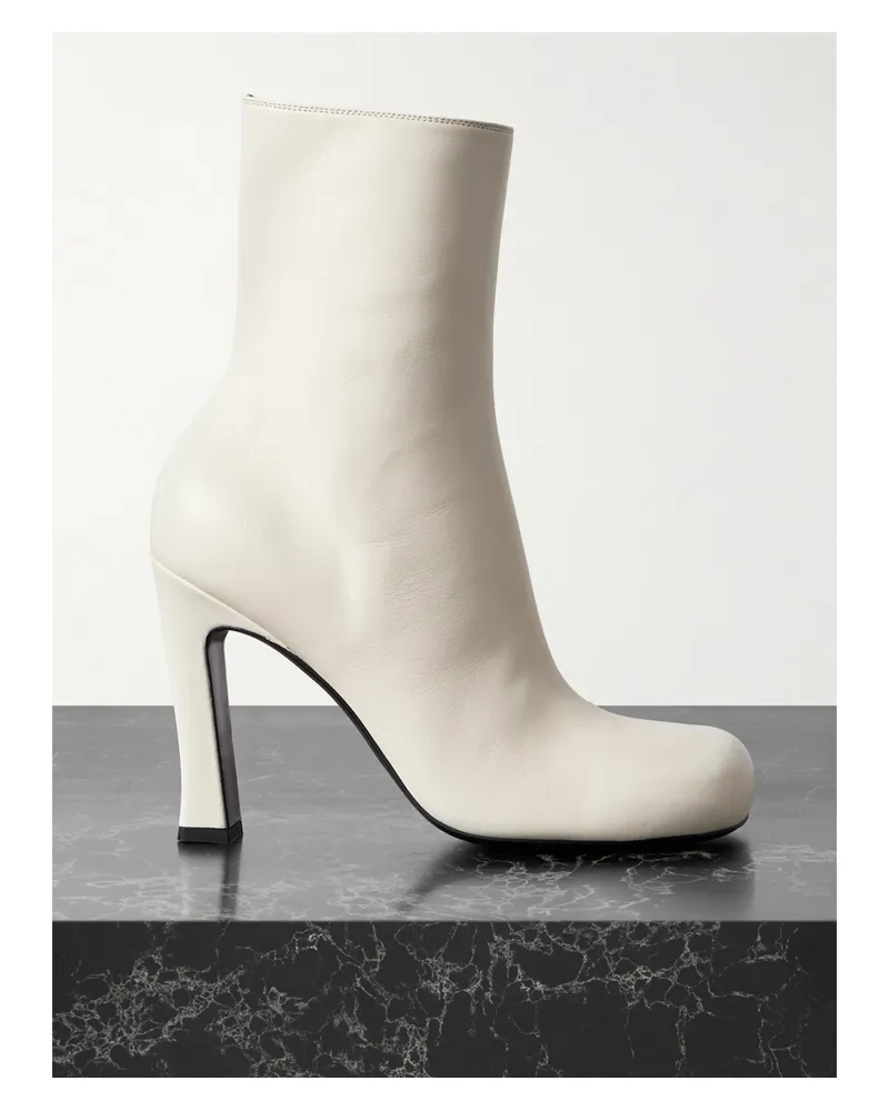 Bottega Veneta Leather Ankle Boots - White White
