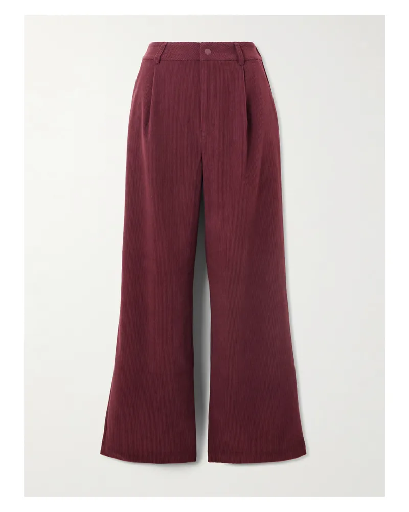 Varley Floris Hose Mit Weitem Bein Aus Cord - Braun Braun