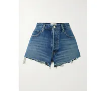 The Hang Jeansshorts In Distressed-optik - Blau
