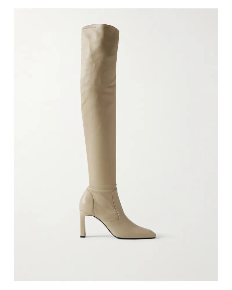 Totême Overknees Aus Leder - Neutral Neutral