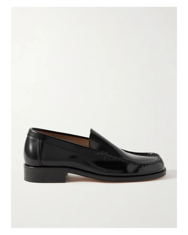 Christophe Lemaire Loafers Aus Glanzleder - Schwarz Schwarz