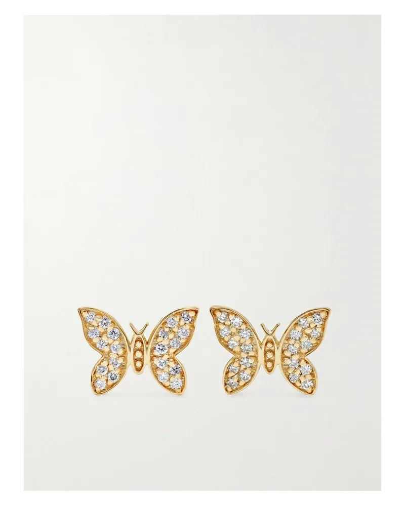 Sydney Evan Ohrringe Aus 14 karat Gold Mit Diamanten Gold