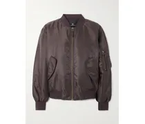Leon Bomberjacke Aus Shell - Braun