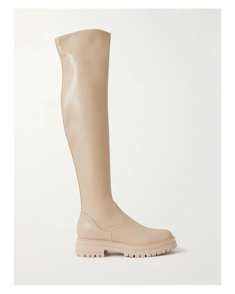 Gianvito Rossi Marsden 20 Overknees Aus Kunstleder - Neutral Neutral