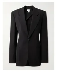 Bottega Veneta Blazer aus Grain De Poudre Schwarz