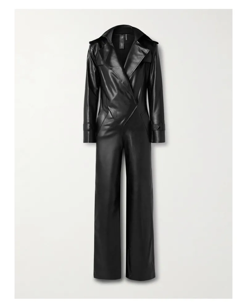 Norma Kamali Doppelreihiger Jumpsuit - Schwarz Schwarz