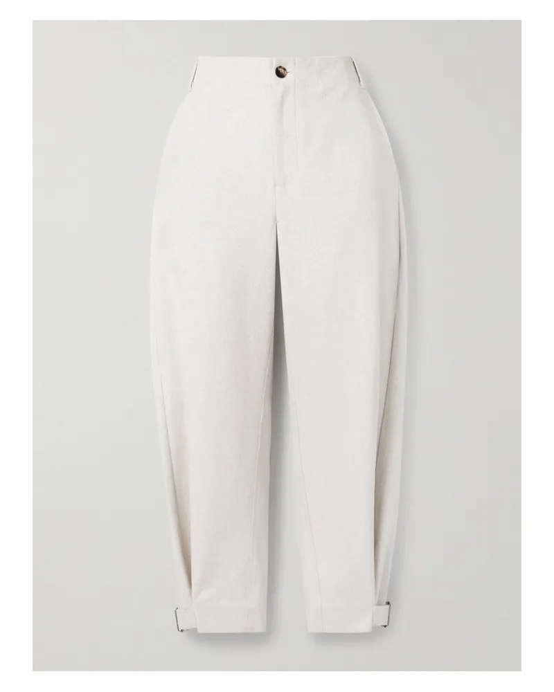 Proenza Schouler Kay Hose Aus Gabardine Aus Einer Baumwollmischung - Ecru Ecru