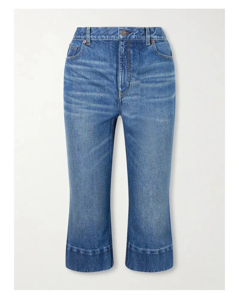 Chloé Capri Mid-rise Slim-leg Organic Jeans - Blue Blue