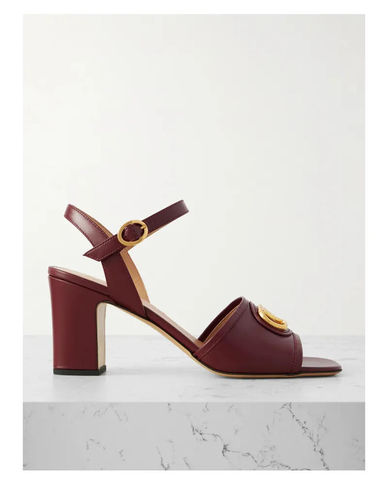 Valentino Garavani Vlogo 75 Sandalen Aus Leder - Rot Rot