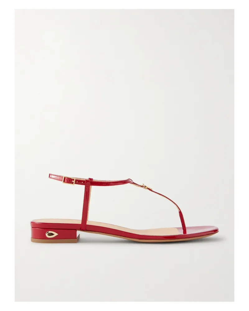 Jennifer Chamandi Pietro 20 Sandalen Aus Lackleder - Rot Rot