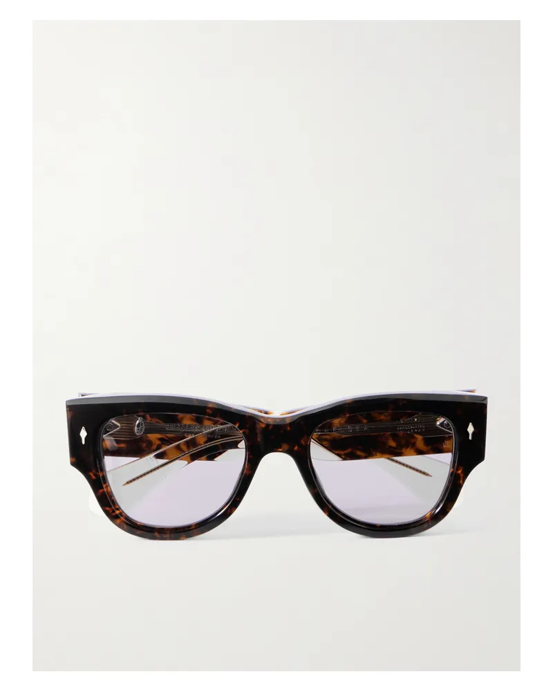 Jacques Marie Mage Chelsea Sonnenbrille Mit Eckigem Rahmen Aus Azetat In Hornoptik Horn