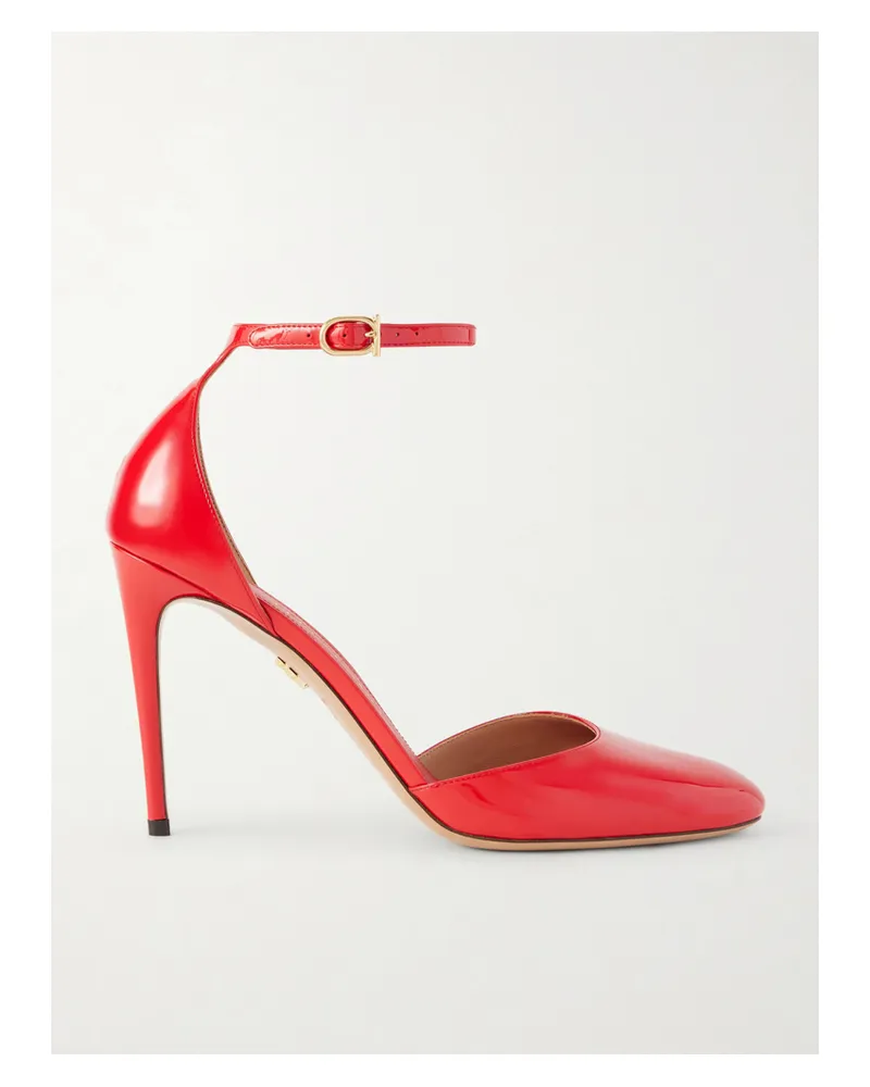 Ferragamo Maily Leather Pumps - Red Red