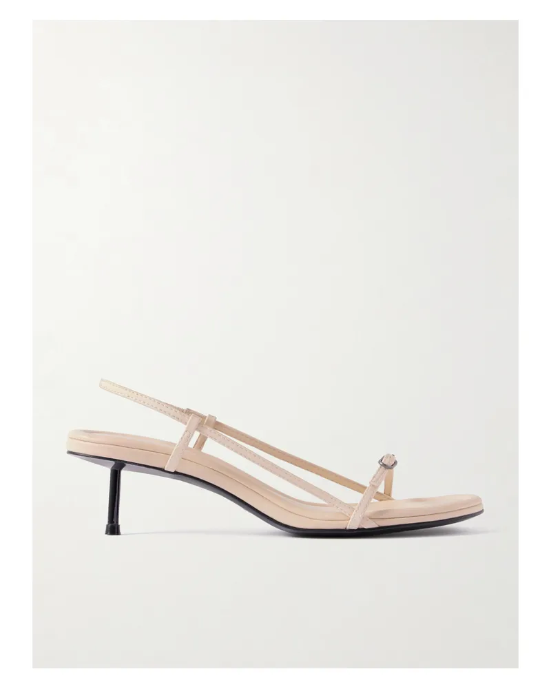 St. Agni Petit Belt Slingback-sandalen Aus Leder - Pink Pink