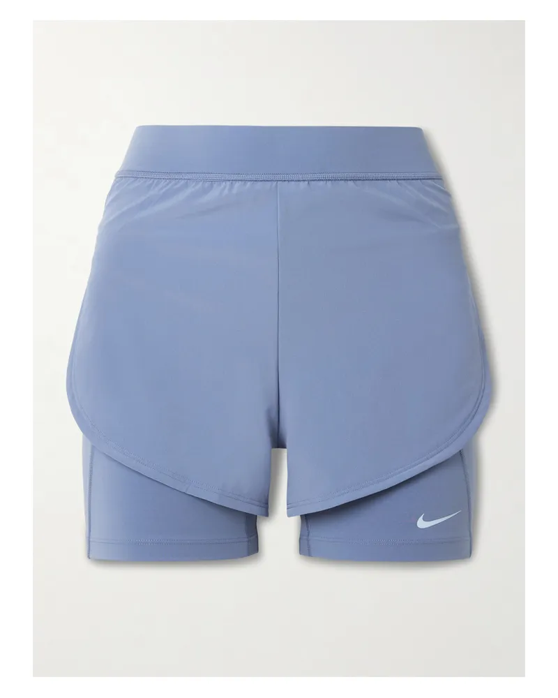 Nike Universa 2-in-1 Shorts Aus Dri-fit-material - Lila Lila
