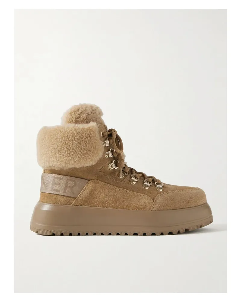 Bogner Antwerp 17 Schnürstiefel Aus Veloursleder Mit Shearling-futter - Braun Braun