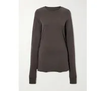 Moncler Girder Appliquéd Cotton-jersey T-shirt - Brown