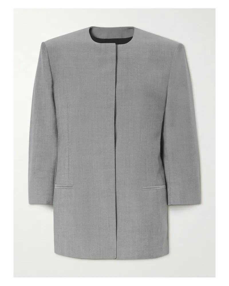 Calvin Klein Parker Wool Blazer - Gray Gray