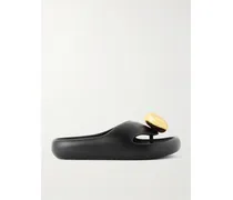 Paula's Ibiza Bubble Zehensandalen Aus Gummi Mit Logodetail - Schwarz