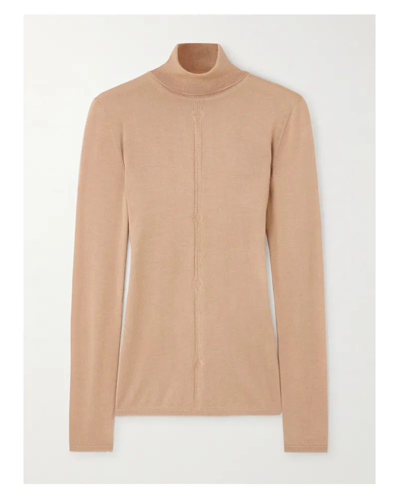 Gabriela Hearst Steinem Rollkragenpullover Aus Einer Kaschmir-seidenmischung - Braun Braun