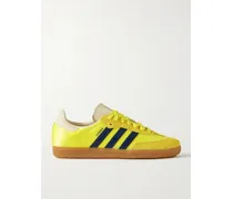 Samba Og Sneakers Aus Satin Mit Veloursleder- Und Lederbesätzen - Gelb
