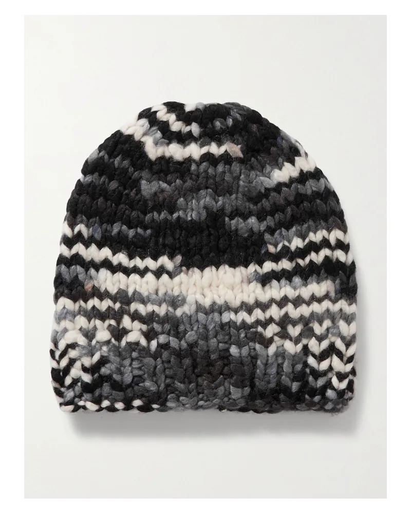 Gabriela Hearst Townes Beanie aus Kaschmir in Space-dye-optik Schwarz