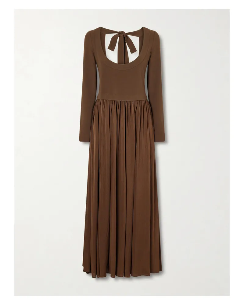 Ralph Lauren Stretch-jersey Maxi Dress - Brown Brown