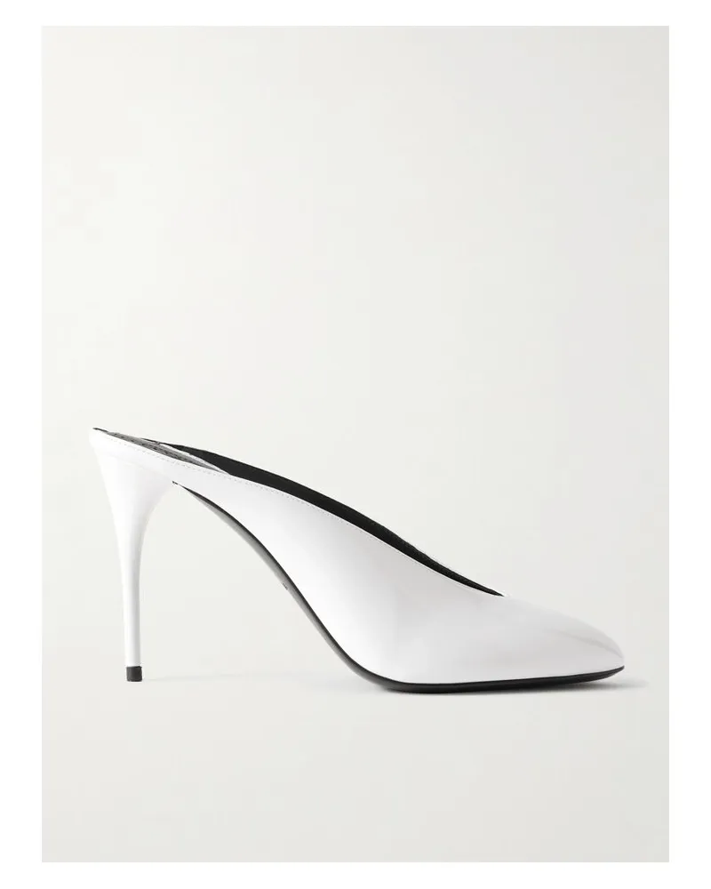 Alaïa 60 Pumps Aus Lackleder - Weiß Weiß