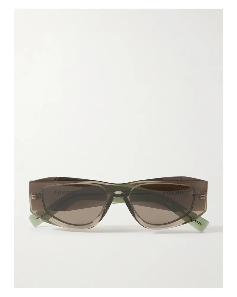 Prada Symbole Sonnenbrille Mit D-rahmen Aus Azetat - Braun Braun