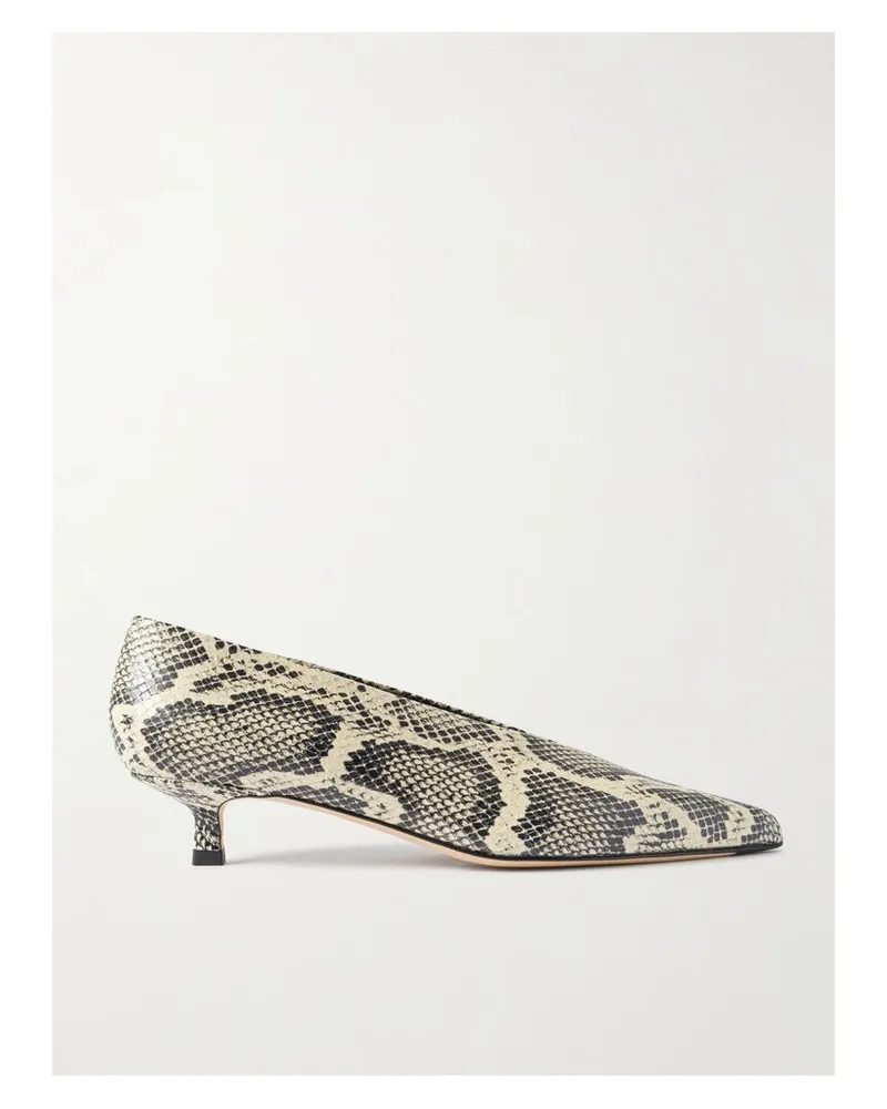 aeyde Clara Pumps Aus Leder Mit Schlangeneffekt - Animal-Print Animal-print