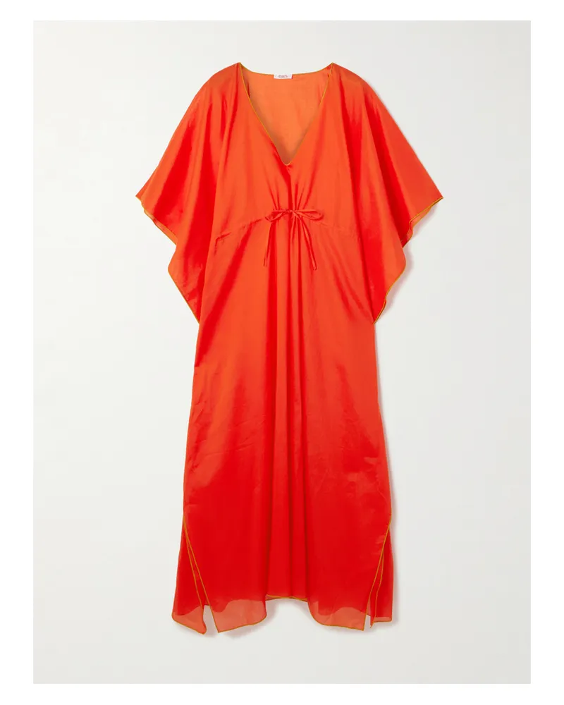 Eres Voilier Cotton-voile Kaftan - Red Red