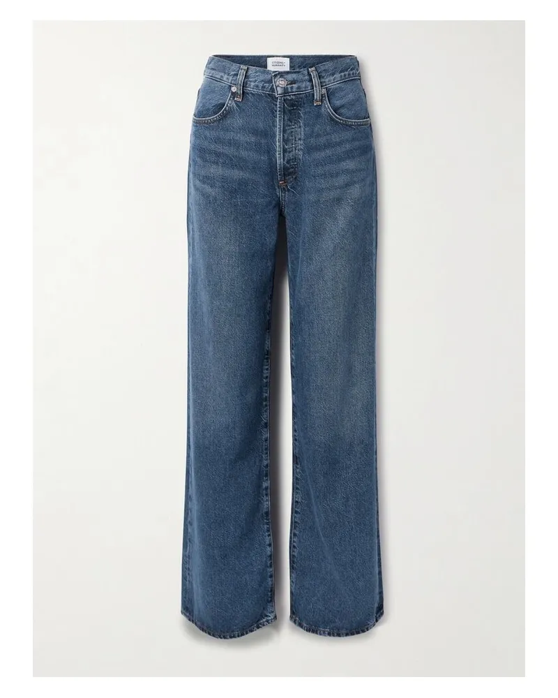 Citizens of humanity Annina 84 Cm Hoch Sitzende Jeans Mit Weitem Bein - Blau Blau