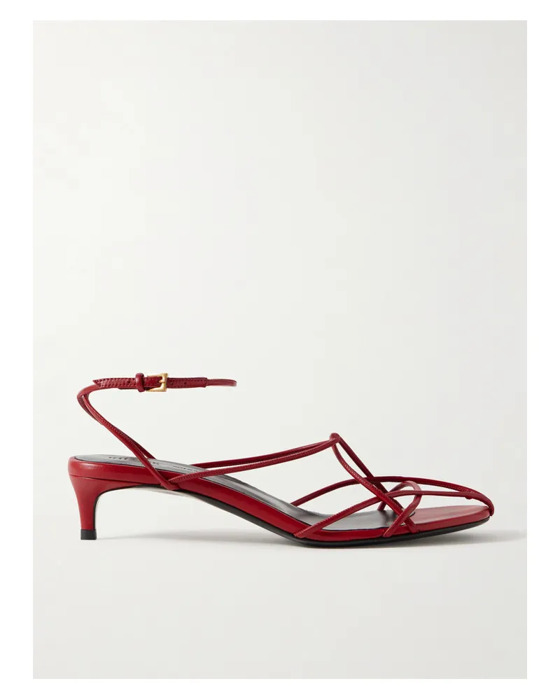 KHAITE Loulou Sandalen Aus Leder - Rot Rot