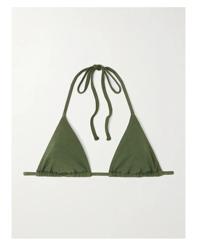 Matteau The String Recyceltes Triangel-bikini-oberteil - Grün Grün