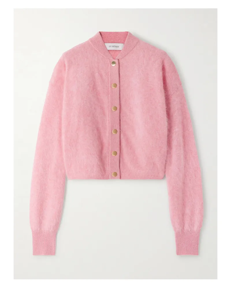 SPORTMAX Ercole Verkürzter Cardigan Aus Kaschmir - Pink Pink