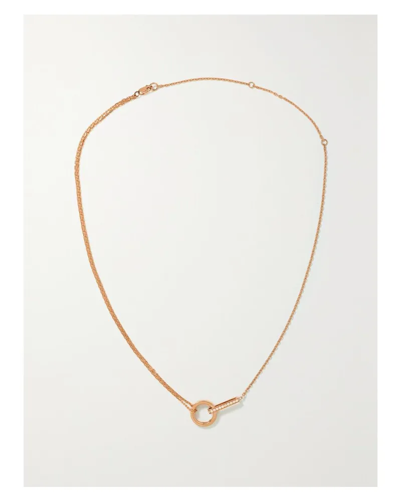 Repossi Berbère Kette Aus 18 Karat Roségold Mit Diamanten Gold