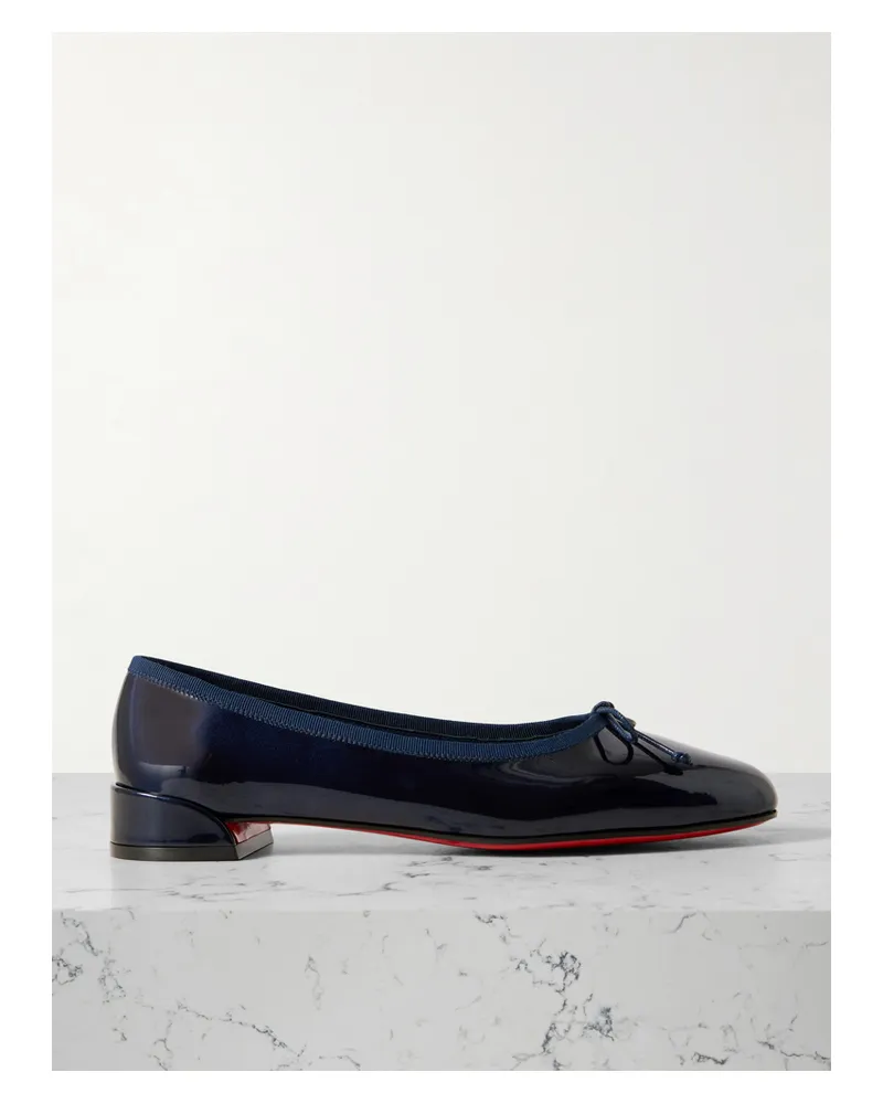 Christian Louboutin Sweetie Jane Ballerinas Aus Lackleder - Blau Blau