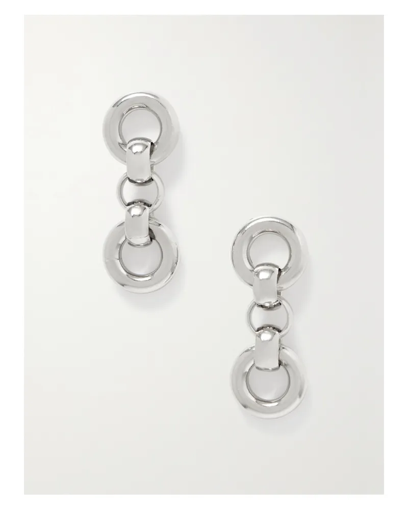 Laura Lombardi Net Sustain Cinzia Recycled Platinum-plated Earrings - Silver Silver