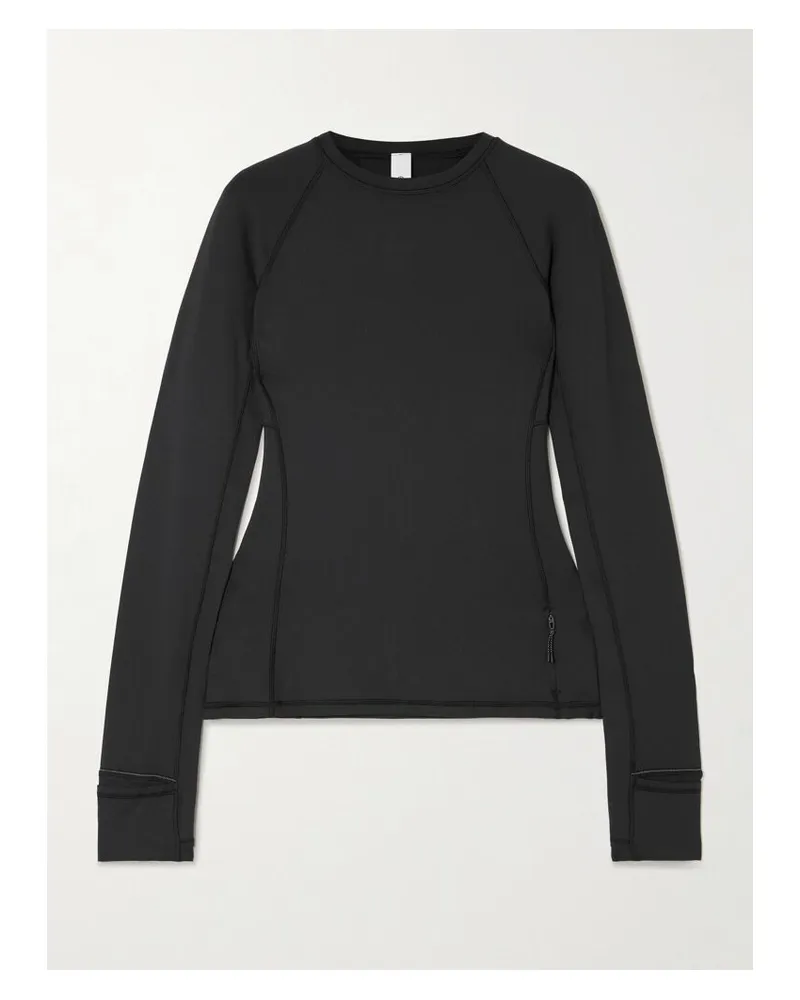 LULULEMON It‘s Rulu Geripptes Oberteil - Schwarz Schwarz