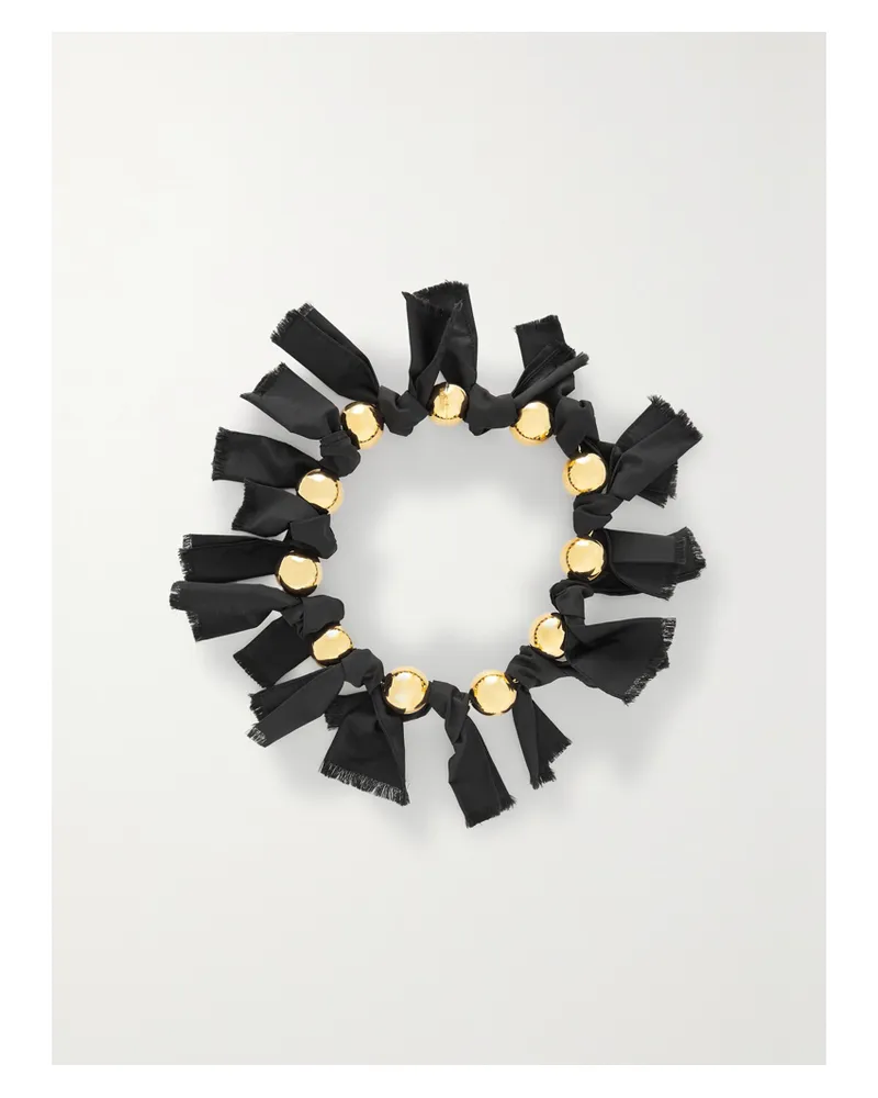 Jacquemus Kette Aus Taft Mit Details Aus Gold - Schwarz Schwarz
