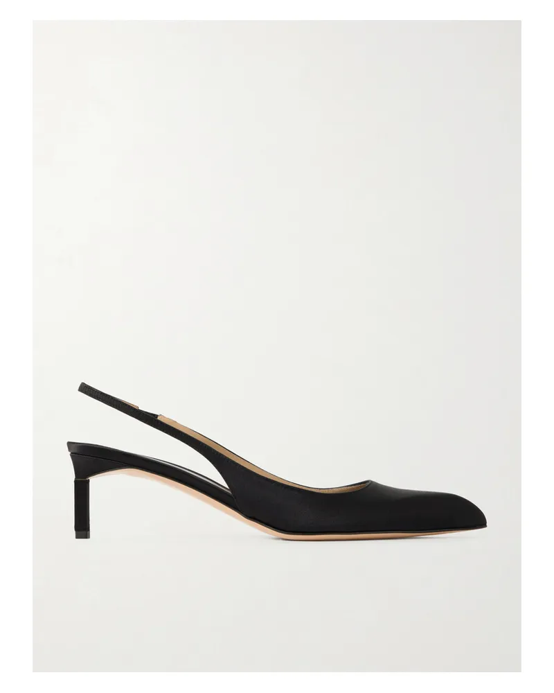 Tom Ford Satin Slingback Pumps - Black Black