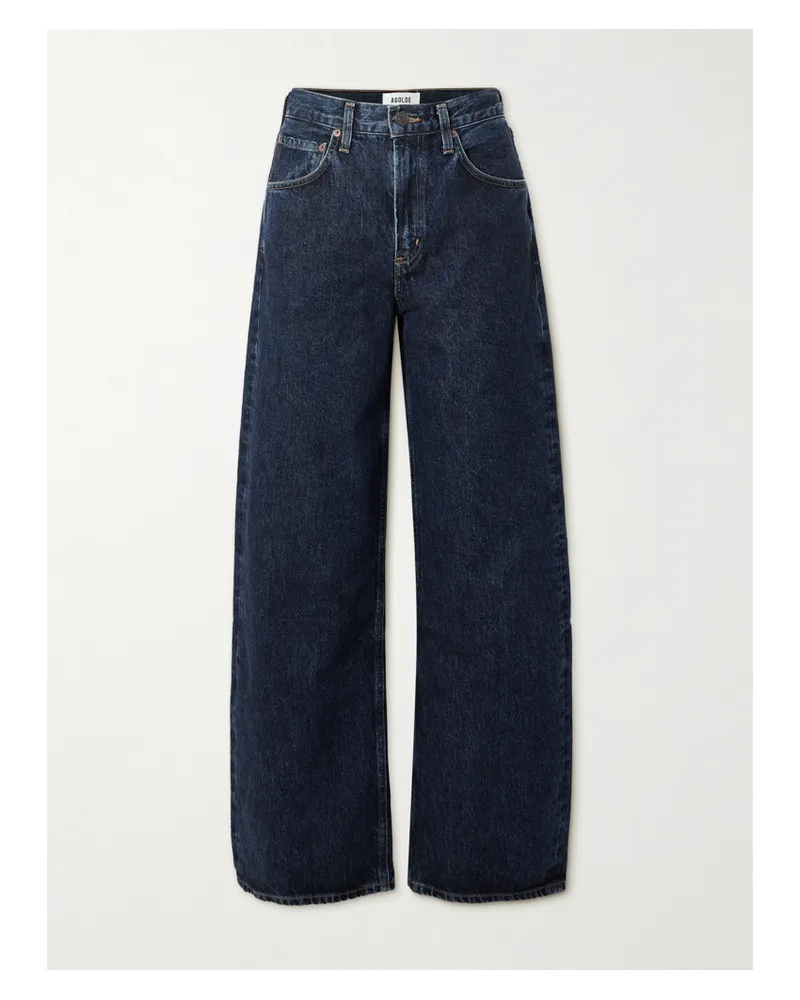 AGOLDE Low Curve High-rise Wide-leg Jeans - Blue Blue