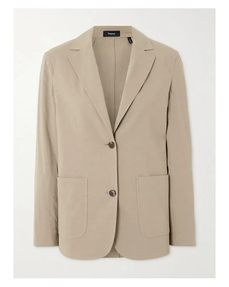 Theory Blazer Aus Einer Leinenmischung - Braun Braun