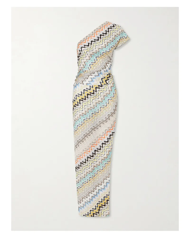Missoni Sleeveless Striped Crochet-knit Maxi Dress - Neutrals Neutrals