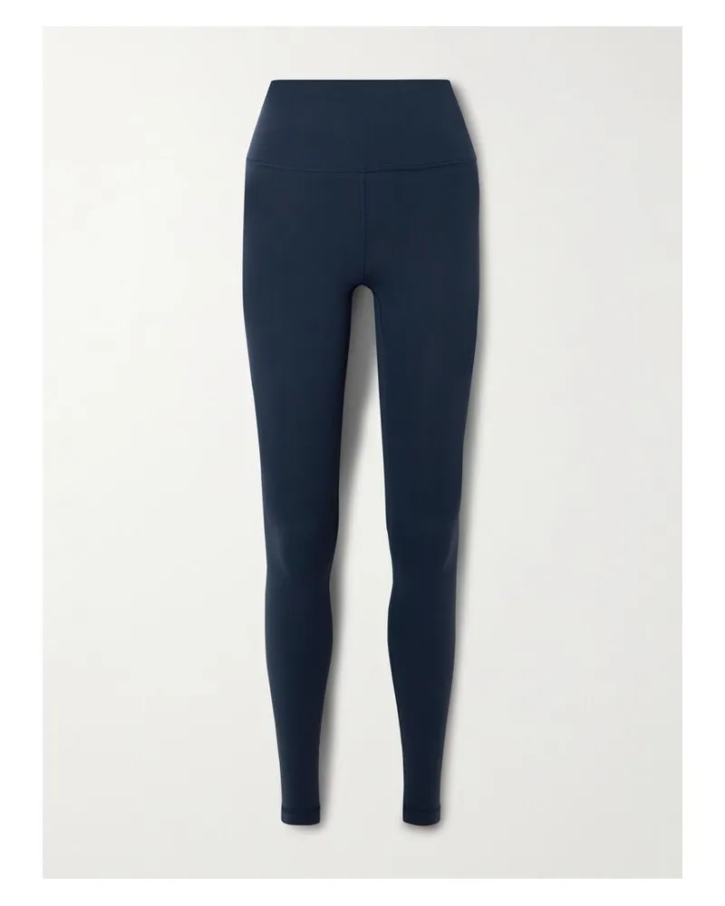 LULULEMON Wunder Train Hoch Sitzende Leggings – 71 Cm - Blau Blau