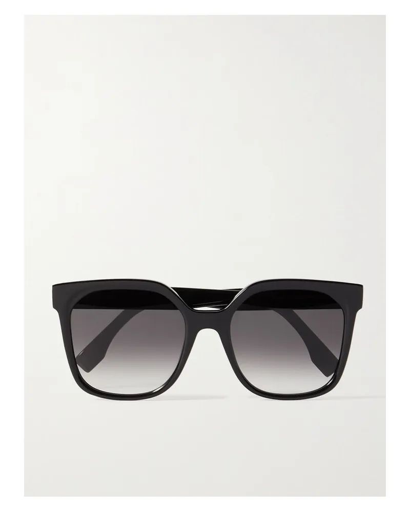 Fendi Oversized-sonnenbrille Mit Eckigem Rahmen Aus Azetat - Schwarz Schwarz