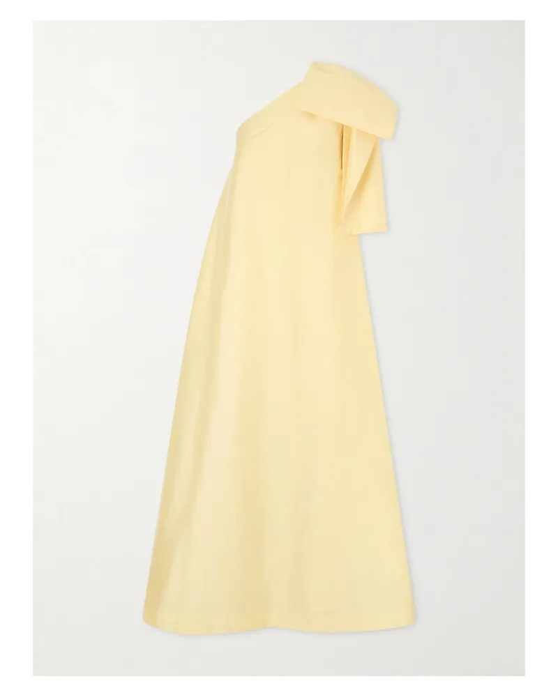 BERNADETTE Winnette One-shoulder Crepe Gown - Yellow Yellow