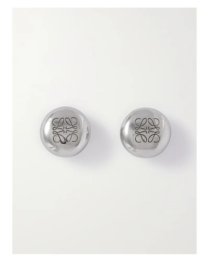 Loewe Pebble Silver Earrings Silver